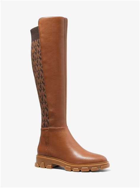 ridley leather boot michael kors|ridley leather and logo boot.